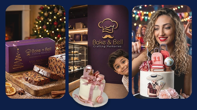 Gromad brand building for Bake n Bell