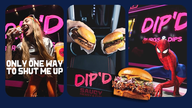 Gromad launch campaign work for Dip'd