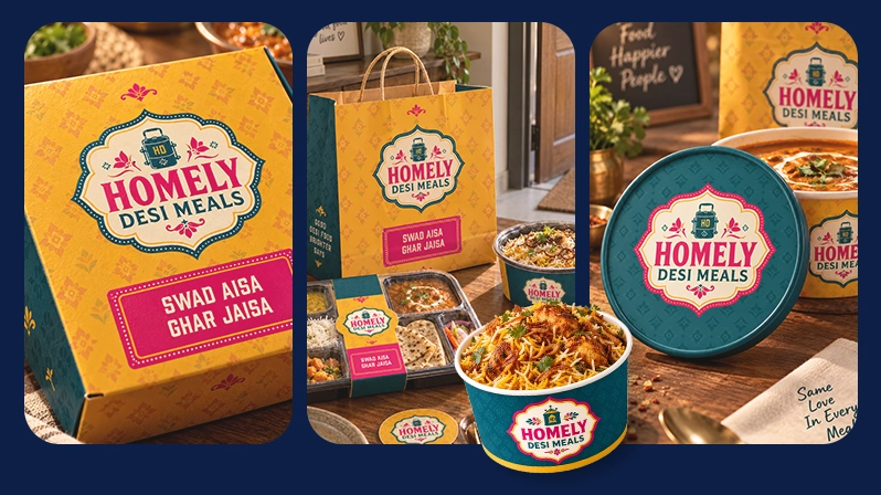 Gromad brand creation for Homely Desi Meals